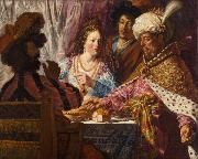 Jan lievens The Feast of Esther (mk33) Spain oil painting artist